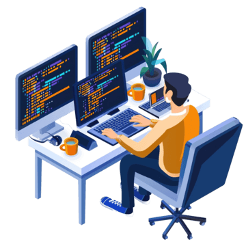 Photo of programmer